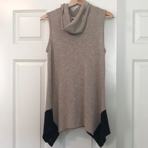 Turtle neck sweater sleeveless top!